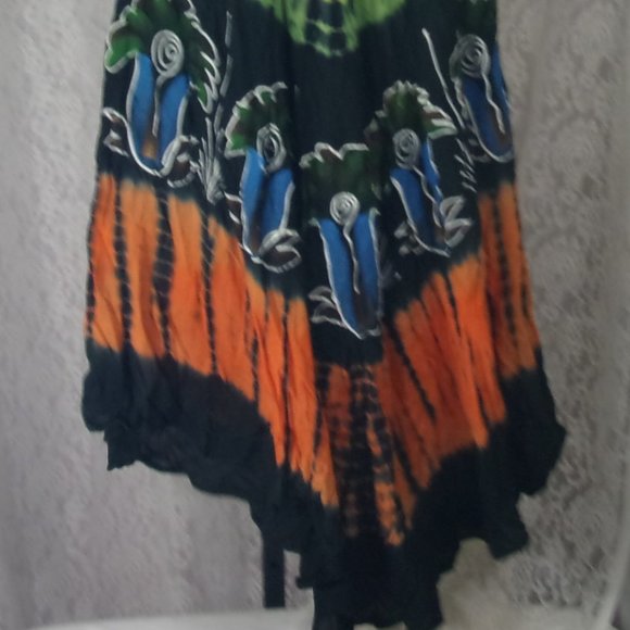 🏵️🏵️ 2/$15 🏵️🏵️ Easy Dressing Caftan Beach Cover-up Print O/S Bella… - Picture 2 of 6